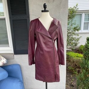 Brooks brothers faux leather coat